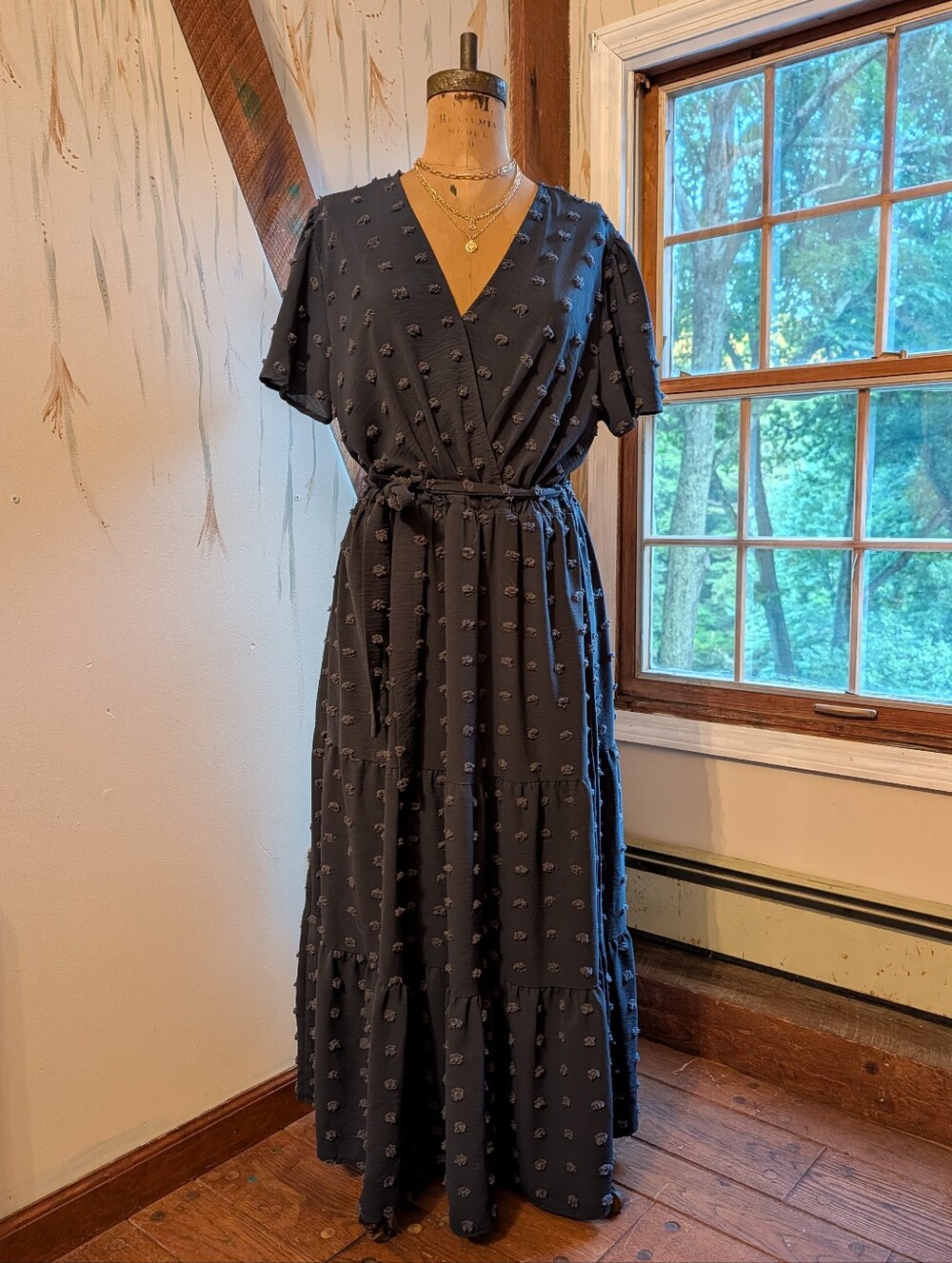 Swiss Dot Maxi Dress